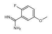 2-fluoro-5-(methyloxy)benzenecarboximidamide结构式