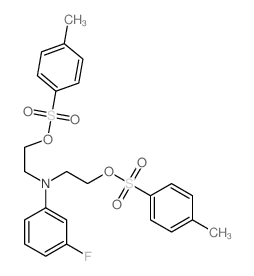 Ethanol,2,2'-[(3-fluorophenyl)imino]bis-, bis(4-methylbenzenesulfonate) (ester) (9CI)结构式