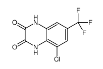 5-chloro-7-(trifluoromethyl)-1,4-dihydroquinoxaline-2,3-dione结构式