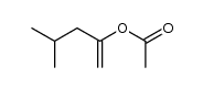 4-methyl-pent-1-en -2-yl acetate结构式