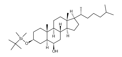 3β-((t-butyldimethylsilyl)oxy)-5α-cholestane-6β-ol Structure