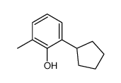 2-cyclopentyl-6-methylphenol Structure
