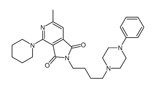 6-methyl-2-[4-(4-phenylpiperazin-1-yl)butyl]-4-piperidin-1-ylpyrrolo[3,4-c]pyridine-1,3-dione Structure