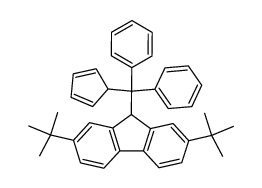 9-(1,3-cyclopentadien-1-yldiphenylmethyl)-2,7-bis(1,1-dimethylethyl)-9H-fluorene Structure