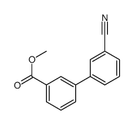 METHYL 3'-CYANO-[1,1'-BIPHENYL]-3-CARBOXYLATE Structure