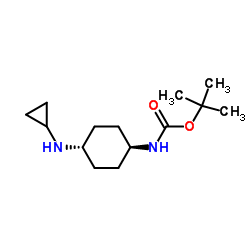 2-Methyl-2-propanyl [trans-4-(cyclopropylamino)cyclohexyl]carbamate Structure