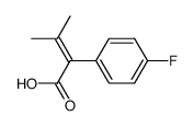 3-methyl-2-(p-fluorophenyl)crotonic acid Structure