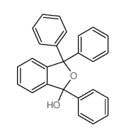 1-Phthalanol, 1,3,3-triphenyl- Structure