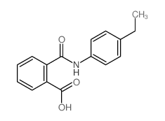 Benzoic acid,2-[[(4-ethylphenyl)amino]carbonyl]- Structure