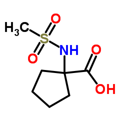 Cyclopentanecarboxylic acid, 1-[(methylsulfonyl)amino]- (9CI) Structure