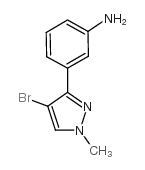 3-(4-bromo-1-methylpyrazol-3-yl)aniline Structure