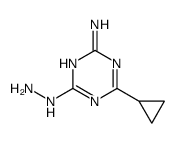 4-环丙基-6-肼基-1,3,5-三嗪-2-胺结构式