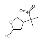 2-HYDROXY-4-(1-METHYL-1-NITROETHYL)-TETRAHYDROFURAN结构式