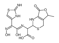 2(R)-2-[(Z)-2-(Aminothiazol-4-yl)-2-(hydroxyimino)acetamido)]-2-[(2RS,5RS)-5-methyl-7-oxo-2,4,5,7-tetrahydro-1H-furo[3,4-d][1,3]thiazin-2-yl]acetic Ac Structure