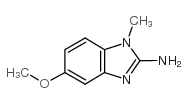 2-Amino-5-methoxy-1-methylbenzimidazole Structure