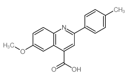 6-methoxy-2-(4-methylphenyl)quinoline-4-carboxylic acid structure