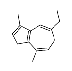 5-ethyl-3,8-dimethyl-1,6-dihydroazulene Structure