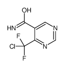 4-[chloro(difluoro)methyl]pyrimidine-5-carboxamide Structure