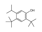 2,4-Bis(1,1-dimethylethyl)-5-(1-methylethyl)phenol结构式