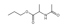 N-acetyl-DL-alanine propyl ester Structure