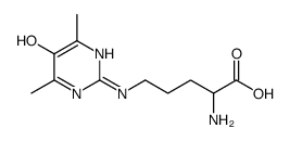 (2S)-2-amino-5-[(5-hydroxy-4,6-dimethylpyrimidin-2-yl)amino]pentanoic acid结构式