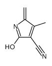 4-methyl-5-methylidene-2-oxopyrrole-3-carbonitrile Structure
