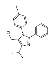 5-(Chloromethyl)-1-(4-fluorophenyl)-4-isopropyl-2-phenyl-1H-imida zole Structure
