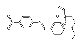 N-(2-ethenylsulfonylethyl)-N-ethyl-4-[(4-nitrophenyl)diazenyl]aniline结构式