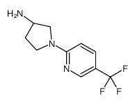 (R)-1-(5-(Trifluoromethyl)pyridin-2-yl)pyrrolidin-3-amine Structure