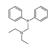 N-(diphenylphosphanylmethyl)-N-ethylethanamine结构式