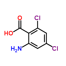 2-Amino-4,6-dichlorobenzoic acid Structure