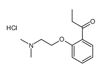 1-[2-[2-(dimethylamino)ethoxy]phenyl]propan-1-one,hydrochloride结构式