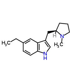5-Ethyl-3-[[(2R)-1-Methyl-2-pyrrolidinyl]Methyl]-1H-indole结构式