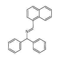 N-(1'-naphthylmethylidene)-1,1-diphenylmethylamine结构式