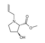 methyl (2S,3S)-1-allyl-3-hydroxypyrrolidine-2-carboxylate Structure