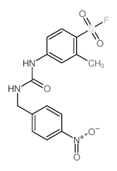 Benzenesulfonylfluoride, 2-methyl-4-[[[[(4-nitrophenyl)methyl]amino]carbonyl]amino]- picture