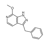 3-benzyl-7-methoxypyrazolo[3,4-c]pyridine结构式