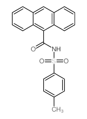 9-Anthracenecarboxamide,N-[(4-methylphenyl)sulfonyl]- Structure