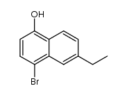 4-Brom-6-ethyl-1-naphthol结构式