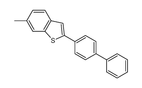 6-methyl-2-(4-phenylphenyl)-1-benzothiophene结构式