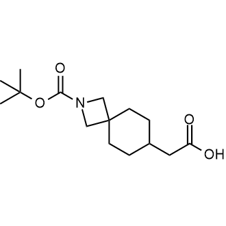 2-(2-(tert-Butoxycarbonyl)-2-azaspiro[3.5]nonan-7-yl)aceticacid Structure