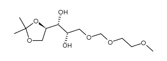 (1R,2S)-1-((R)-2,2-dimethyl-1,3-dioxolan-4-yl)-3-((2-methoxyethoxy)methoxy)propane-1,2-diol结构式