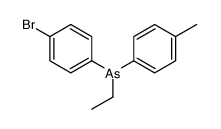 (4-bromophenyl)-ethyl-(4-methylphenyl)arsane Structure