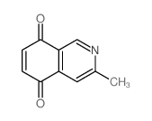 5,8-Isoquinolinedione,3-methyl- Structure