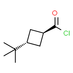 Cyclobutanecarbonyl chloride, 3-tert-butyl-, trans- (8CI) Structure