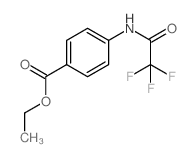 Benzoic acid,4-[(2,2,2-trifluoroacetyl)amino]-, ethyl ester structure