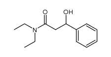 N,N-diethyl-3-hydroxy-3-phenylpropionamide Structure