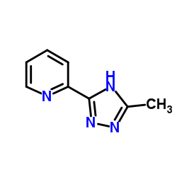 3-(2-吡啶基)-5-甲基-1,2,4-三唑结构式