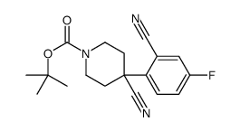 1-BOC-4-CYANO-4-(4-FLUORO-2-CYANOPHENYL)-PIPERIDINE picture