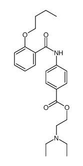 2-(diethylamino)ethyl 4-[(2-butoxybenzoyl)amino]benzoate结构式